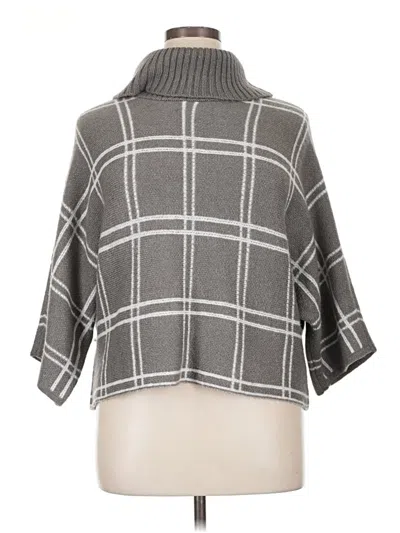 Pre-owned Lane Bryant Poncho In Gray