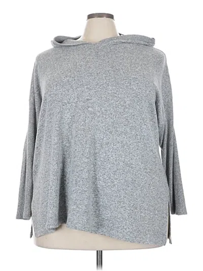 Pre-owned Lane Bryant Poncho In Gray