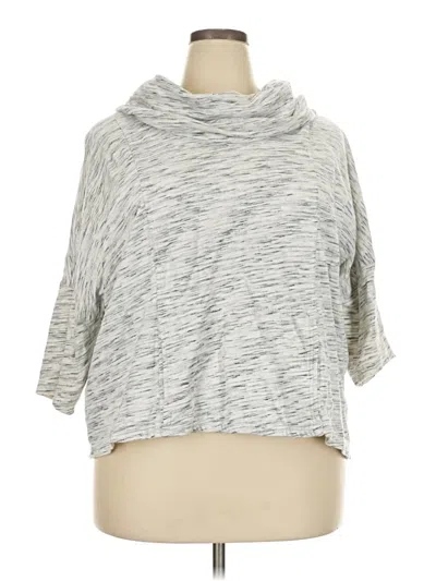 Pre-owned Lane Bryant Poncho In Gray