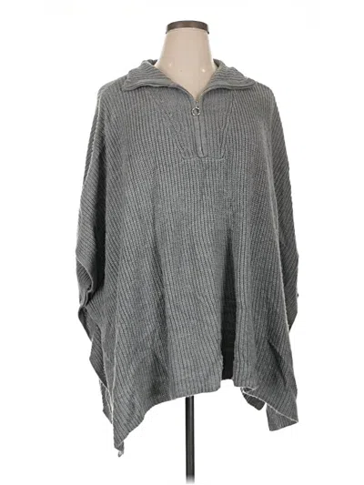 Pre-owned Lane Bryant Poncho In Gray