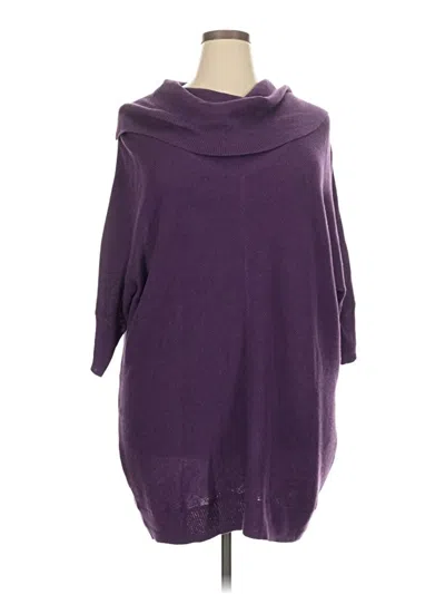 Pre-owned Lane Bryant Poncho In Purple