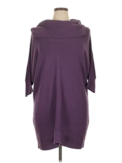 Pre-owned Lane Bryant Poncho In Purple