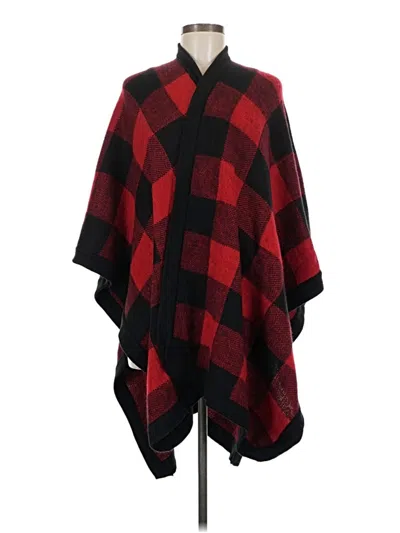 Pre-owned Lane Bryant Poncho In Red