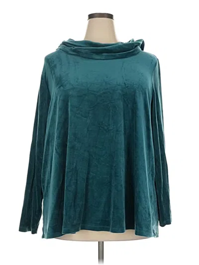 Pre-owned Lane Bryant Poncho In Teal