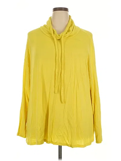 Pre-owned Lane Bryant Poncho In Yellow