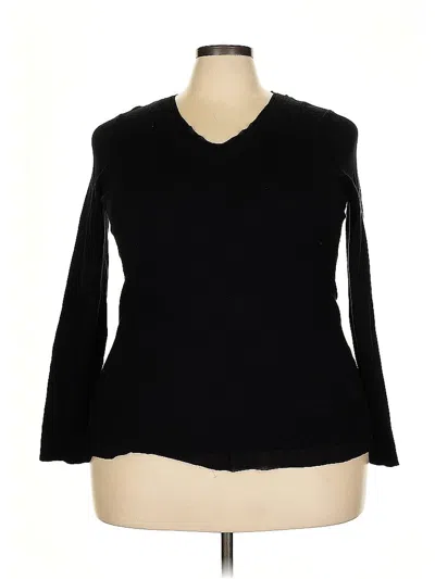 Pre-owned Lane Bryant Pullover Sweater In Black