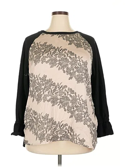 Pre-owned Lane Bryant Pullover Sweater In Black