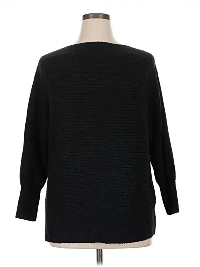 Pre-owned Lane Bryant Pullover Sweater In Black