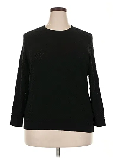 Pre-owned Lane Bryant Pullover Sweater In Black