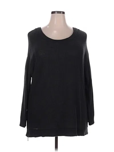 Pre-owned Lane Bryant Pullover Sweater In Black