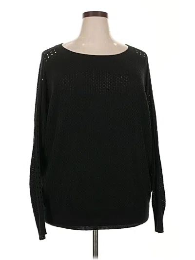 Pre-owned Lane Bryant Pullover Sweater In Black