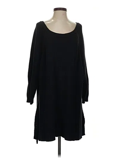 Pre-owned Lane Bryant Pullover Sweater In Black