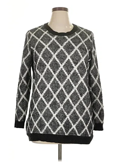 Pre-owned Lane Bryant Pullover Sweater In Black