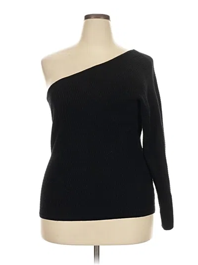 Pre-owned Lane Bryant Pullover Sweater In Black