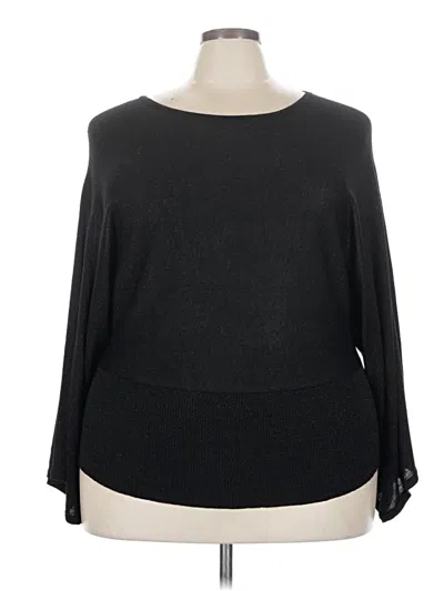 Pre-owned Lane Bryant Pullover Sweater In Black