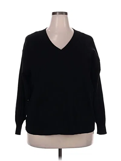 Pre-owned Lane Bryant Pullover Sweater In Black