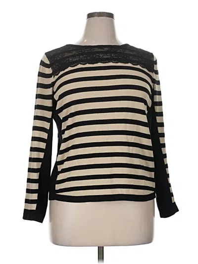 Pre-owned Lane Bryant Pullover Sweater In Black