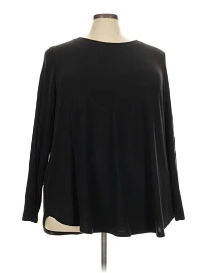 Pre-owned Lane Bryant Pullover Sweater In Black