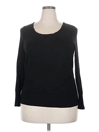 Pre-owned Lane Bryant Pullover Sweater In Black