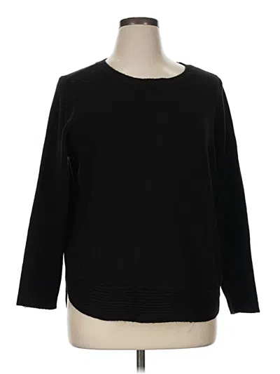 Pre-owned Lane Bryant Pullover Sweater In Black