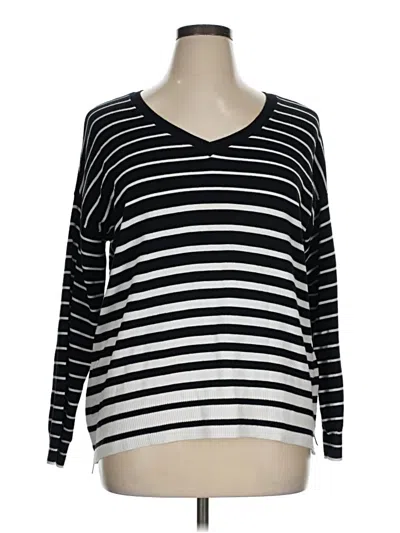 Pre-owned Lane Bryant Pullover Sweater In Black