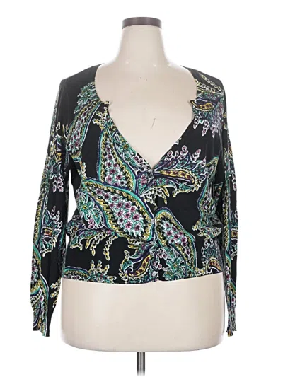 Pre-owned Lane Bryant Pullover Sweater In Black