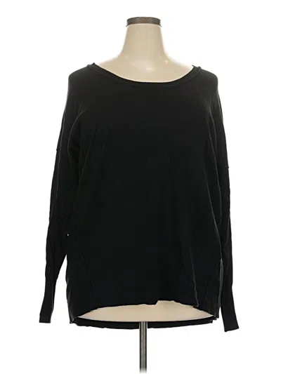 Pre-owned Lane Bryant Pullover Sweater In Black