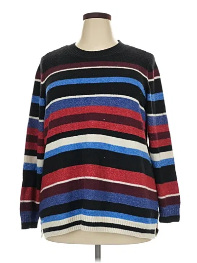 Pre-owned Lane Bryant Pullover Sweater In Black
