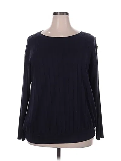 Pre-owned Lane Bryant Pullover Sweater In Blue