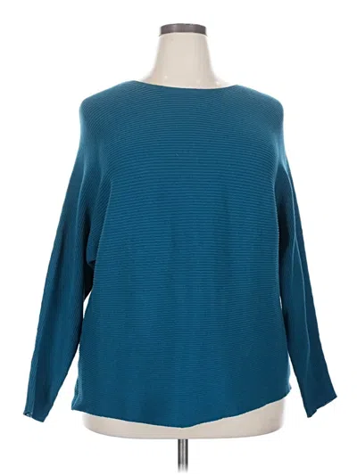 Pre-owned Lane Bryant Pullover Sweater In Blue