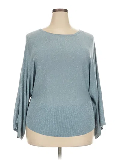 Pre-owned Lane Bryant Pullover Sweater In Blue