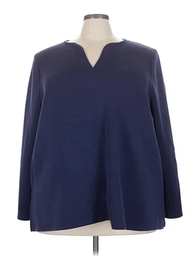 Pre-owned Lane Bryant Pullover Sweater In Blue