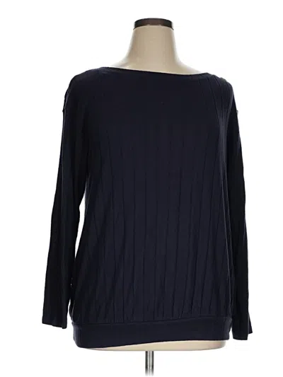 Pre-owned Lane Bryant Pullover Sweater In Blue