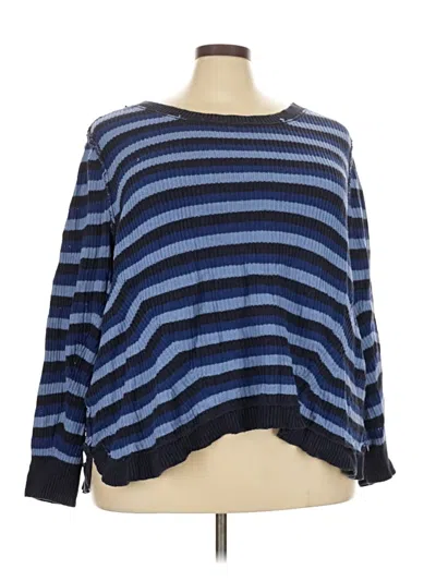 Pre-owned Lane Bryant Pullover Sweater In Blue