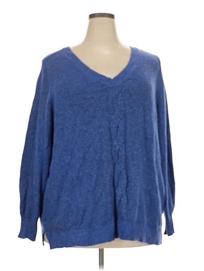 Pre-owned Lane Bryant Pullover Sweater In Blue
