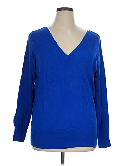 Pre-owned Lane Bryant Pullover Sweater In Blue
