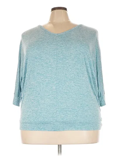 Pre-owned Lane Bryant Pullover Sweater In Blue