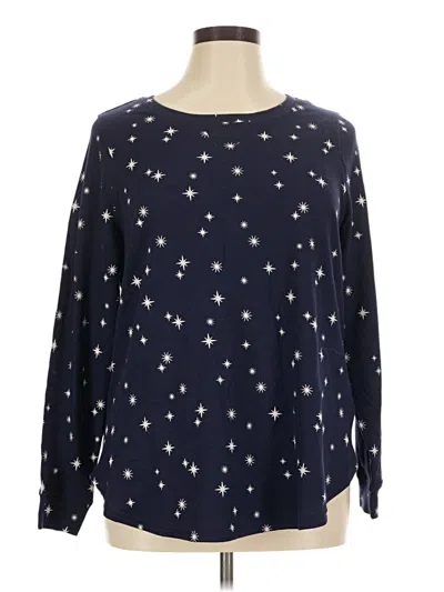 Pre-owned Lane Bryant Pullover Sweater In Blue