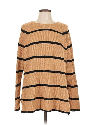 Pre-owned Lane Bryant Pullover Sweater In Brown
