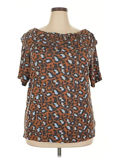 Pre-owned Lane Bryant Pullover Sweater In Brown