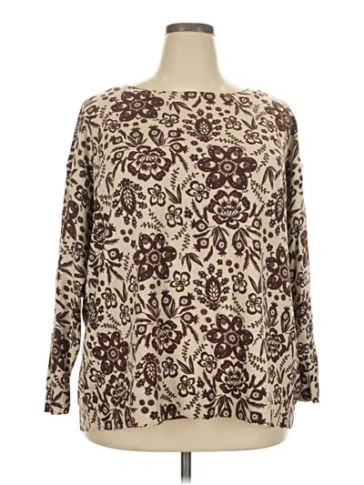Pre-owned Lane Bryant Pullover Sweater In Brown