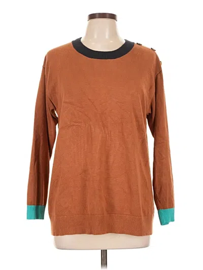 Pre-owned Lane Bryant Pullover Sweater In Brown