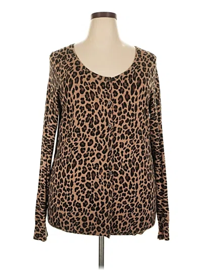Pre-owned Lane Bryant Pullover Sweater In Brown