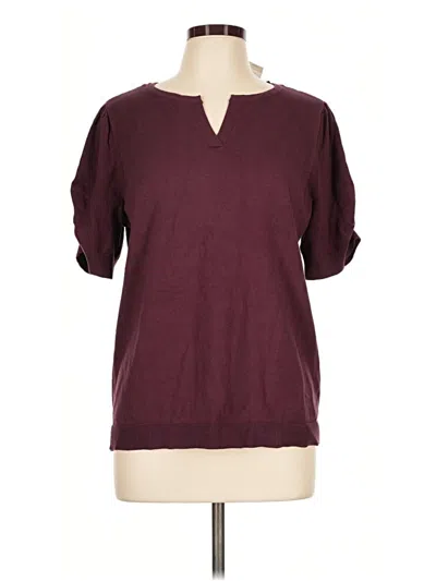 Lane Bryant Pullover Sweater In Burgundy