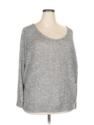 Pre-owned Lane Bryant Pullover Sweater In Gray