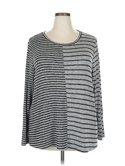 Pre-owned Lane Bryant Pullover Sweater In Gray