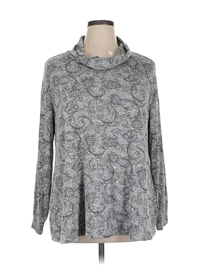 Pre-owned Lane Bryant Pullover Sweater In Gray