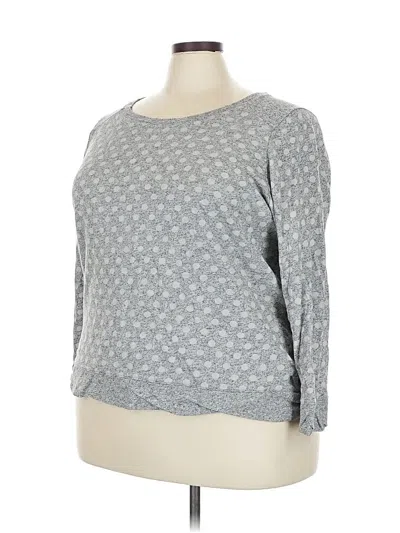 Pre-owned Lane Bryant Pullover Sweater In Gray