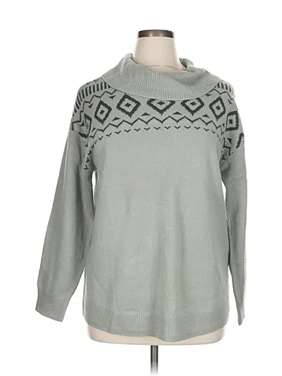 Pre-owned Lane Bryant Pullover Sweater In Gray
