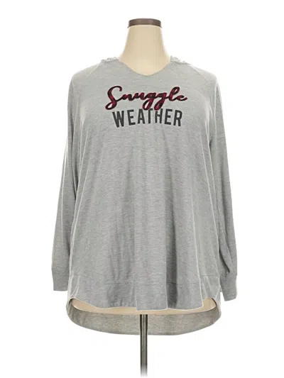 Pre-owned Lane Bryant Pullover Sweater In Gray